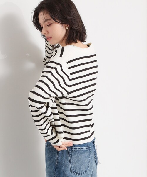 THE SHOP TK (ザ ショップ ティーケー )の「ハーフミラノカーデ(カーディガン/ボレロ・レディース・ブラック/アイボリー系2/ベージュ・13/12)」の13枚目の写真