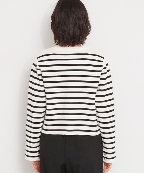 THE SHOP TK (ザ ショップ ティーケー )の「ハーフミラノカーデ(カーディガン/ボレロ・レディース・ブラック/アイボリー系2/ベージュ・13/12)」の18枚目の写真