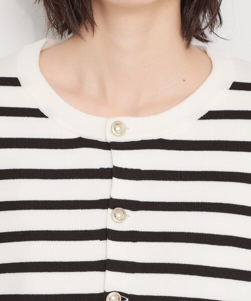 THE SHOP TK (ザ ショップ ティーケー )の「ハーフミラノカーデ(カーディガン/ボレロ・レディース・ブラック/アイボリー系2/ベージュ・13/12)」の19枚目の写真