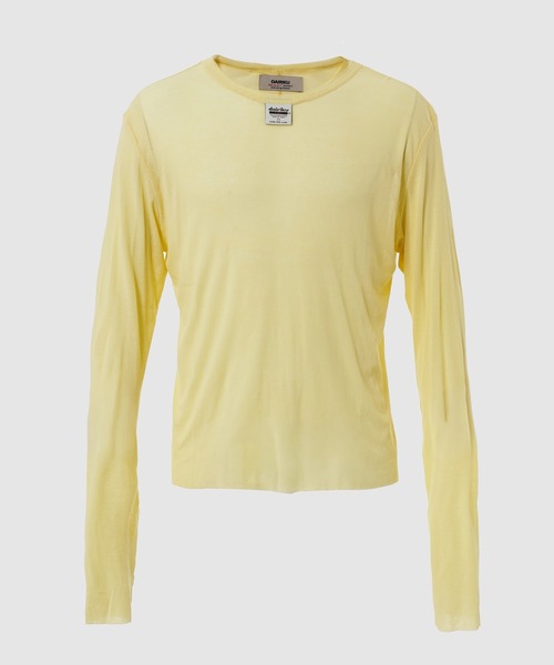 DAIRIKU(ダイリク)の「DaisySkelton Rib Tag Tee(Tシャツ/カットソー・メンズ・ホワイト/イエロー/グリーン系その他/ブラック・L)」の2枚目の写真