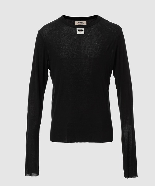 DAIRIKU(ダイリク)の「DaisySkelton Rib Tag Tee(Tシャツ/カットソー・メンズ・ホワイト/イエロー/グリーン系その他/ブラック・L)」の1枚目の写真