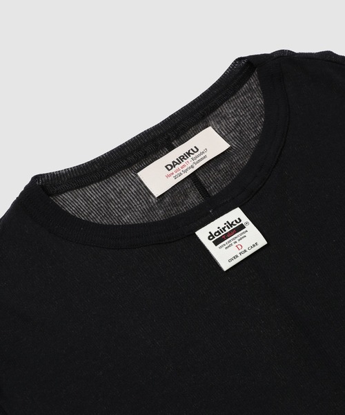 DAIRIKU(ダイリク)の「DaisySkelton Rib Tag Tee(Tシャツ/カットソー・メンズ・ホワイト/イエロー/グリーン系その他/ブラック・L)」の10枚目の写真