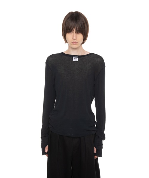 DAIRIKU(ダイリク)の「DaisySkelton Rib Tag Tee(Tシャツ/カットソー・メンズ・ホワイト/イエロー/グリーン系その他/ブラック・L)」の5枚目の写真