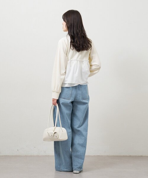 mystic(ミスティック)の「ビスチェドッキングスウェット(スウェット・レディース・チャコールグレー/グレー/アイボリー・FREE)」の9枚目の写真