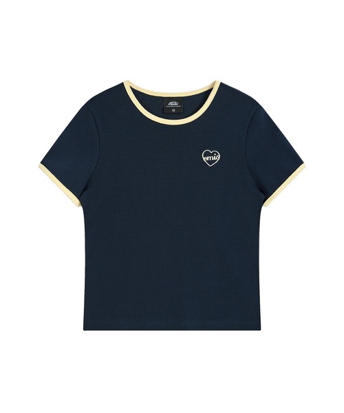 (W) HEART LOGO RINGER T-SHIRT