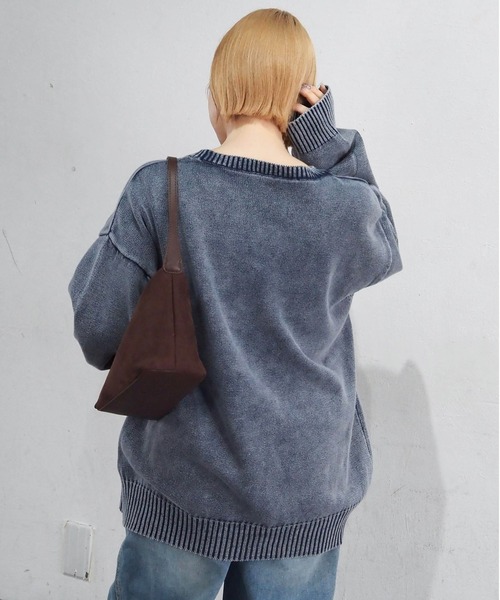 tiptop(ティップトップ)の「ストーンウォッシュロゴBIGプルオーバー(ニット/セーター・レディース・ネイビー/ブラック・FREE)」の20枚目の写真