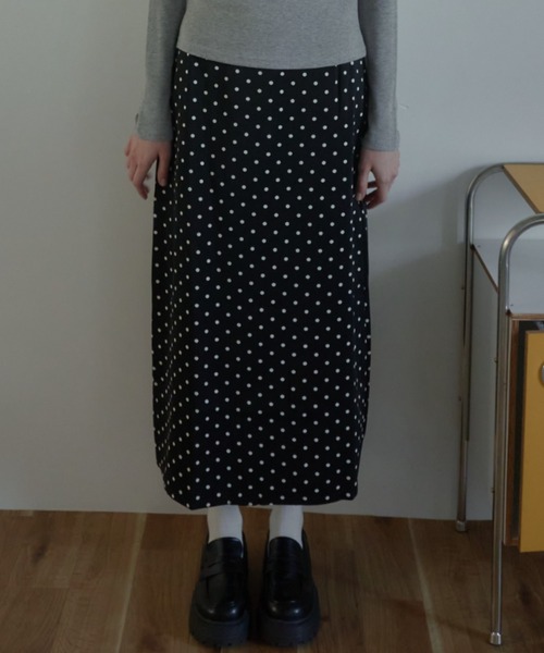 ドットIラインロングスカート/dot I-line long skirt（スカート