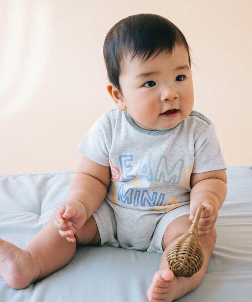 BEAMS mini（ビームスミニ）の「ベビー スマイル ロンパース 2026SS（70～80cm）（ロンパース・キッズ・ミント/イエロー系その他4/ピンク/ライトグレー・80/70）」の21枚目の写真