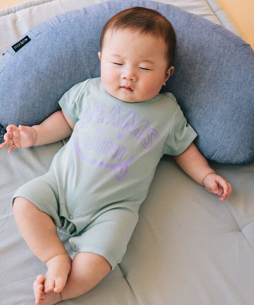 BEAMS mini（ビームスミニ）の「ベビー スマイル ロンパース 2026SS（70～80cm）（ロンパース・キッズ・ミント/イエロー系その他4/ピンク/ライトグレー・80/70）」の20枚目の写真