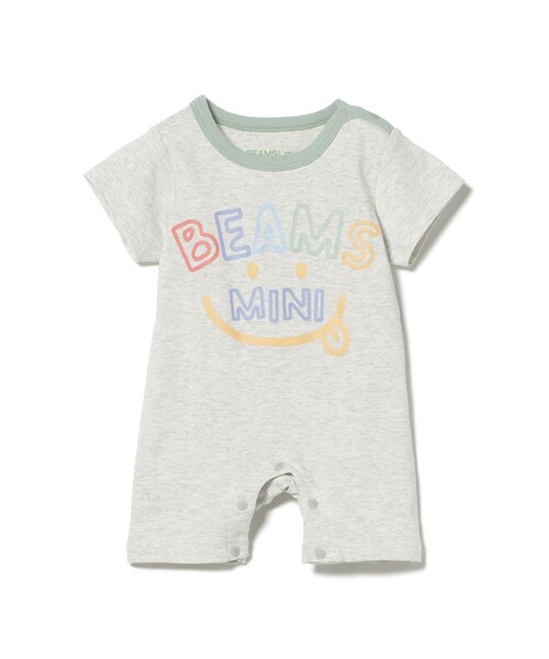 BEAMS mini（ビームスミニ）の「ベビー スマイル ロンパース 2026SS（70～80cm）（ロンパース・キッズ・ミント/イエロー系その他4/ピンク/ライトグレー・80/70）」の18枚目の写真
