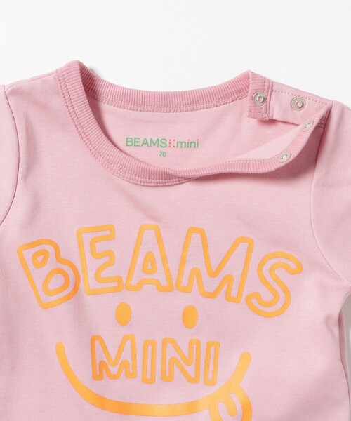 BEAMS mini（ビームスミニ）の「ベビー スマイル ロンパース 2026SS（70～80cm）（ロンパース・キッズ・ミント/イエロー系その他4/ピンク/ライトグレー・80/70）」の14枚目の写真