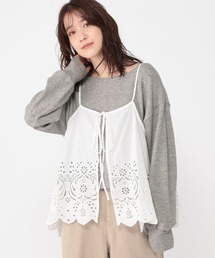 studio CLIP | レースキャミソールセットプルオーバー(Tシャツ/カットソー)