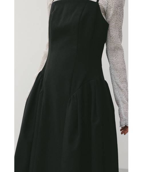 STYLEMIXER(スタイルミキサー)の「パネルキャミワンピース(ワンピース・レディース・ブラック/ライトベージュ・SMALL/MEDIUM)」の11枚目の写真