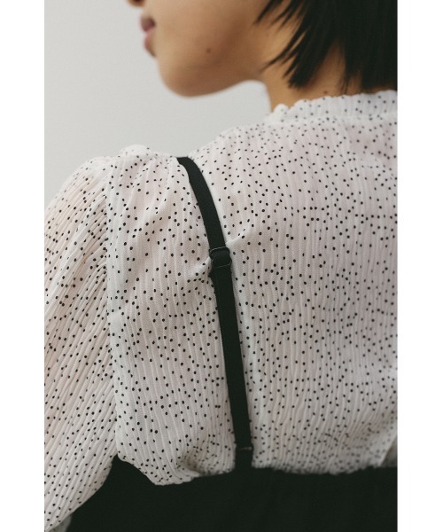 STYLEMIXER(スタイルミキサー)の「パネルキャミワンピース(ワンピース・レディース・ブラック/ライトベージュ・SMALL/MEDIUM)」の13枚目の写真