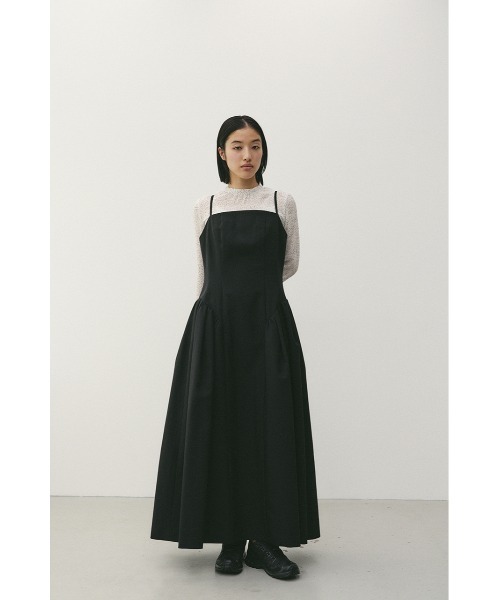 STYLEMIXER(スタイルミキサー)の「パネルキャミワンピース(ワンピース・レディース・ブラック/ライトベージュ・SMALL/MEDIUM)」の3枚目の写真