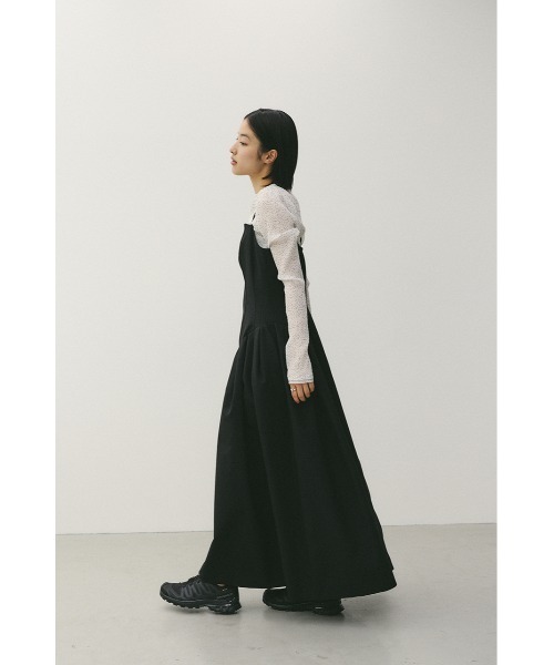 STYLEMIXER(スタイルミキサー)の「パネルキャミワンピース(ワンピース・レディース・ブラック/ライトベージュ・SMALL/MEDIUM)」の5枚目の写真