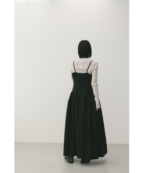 STYLEMIXER(スタイルミキサー)の「パネルキャミワンピース(ワンピース・レディース・ブラック/ライトベージュ・SMALL/MEDIUM)」の6枚目の写真
