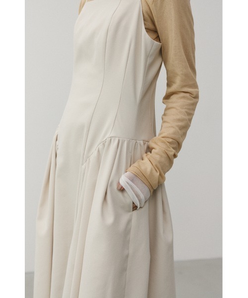 STYLEMIXER(スタイルミキサー)の「パネルキャミワンピース(ワンピース・レディース・ブラック/ライトベージュ・SMALL/MEDIUM)」の18枚目の写真