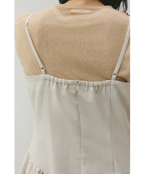 STYLEMIXER(スタイルミキサー)の「パネルキャミワンピース(ワンピース・レディース・ブラック/ライトベージュ・SMALL/MEDIUM)」の21枚目の写真
