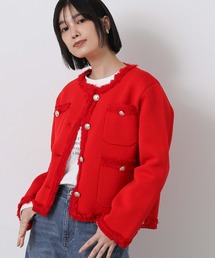 margaux（マルゴー）の「マルゴークルーネックニットジャケット（その他アウター）」