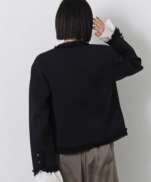 margaux（マルゴー）の「マルゴークルーネックニットジャケット（その他アウター・レディース・レッド/ネイビー・FREE）」の9枚目の写真