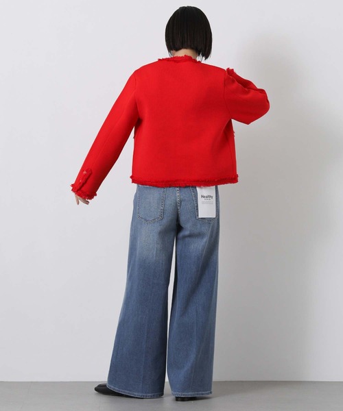 margaux（マルゴー）の「マルゴークルーネックニットジャケット（その他アウター・レディース・レッド/ネイビー・FREE）」の21枚目の写真