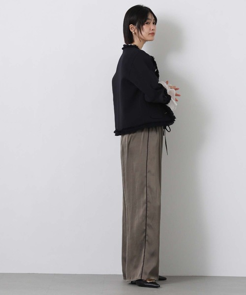 margaux（マルゴー）の「マルゴークルーネックニットジャケット（その他アウター・レディース・レッド/ネイビー・FREE）」の4枚目の写真