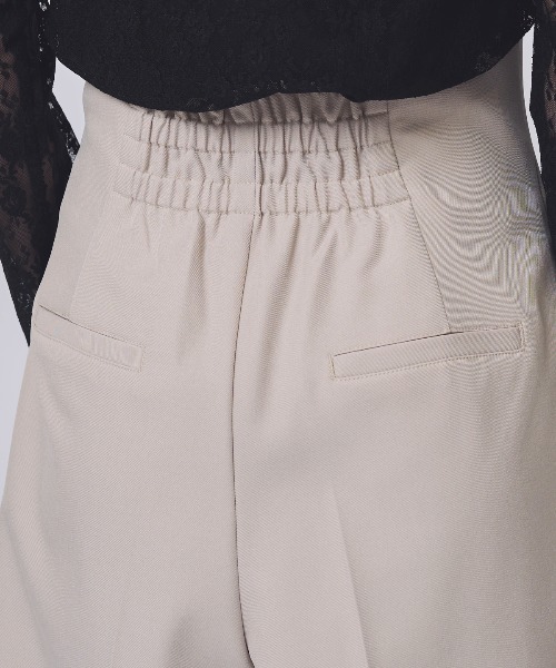 SWINGLE（スウィングル）の「ハイウエストタックワイドパンツ（その他パンツ・レディース・ダークブルー/ベージュ/ライトグレー・MEDIUM/SMALL）」の12枚目の写真