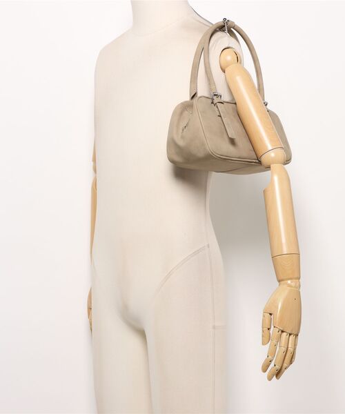 STANDOIL（スタンドオイル）の「Square Bowling Bag 25O-165A-TP（ショルダーバッグ・レディース・ベージュ・FREE）」の5枚目の写真