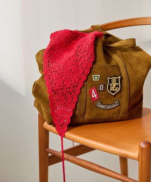 marco masi(マルコマージ)の「【MARCO MASI】スエードワッペントート(トートバッグ・レディース・ブラウン・FREE)」の7枚目の写真