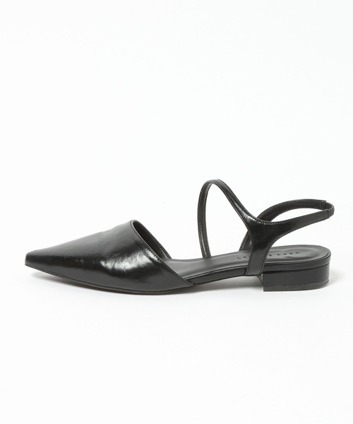 LOWRYS FARM（ローリーズファーム）の「ストラップポインテッドフラットシューズ 645979（サンダル・レディース・ブラック/ブラウン・MEDIUM/LARGE）」の4枚目の写真