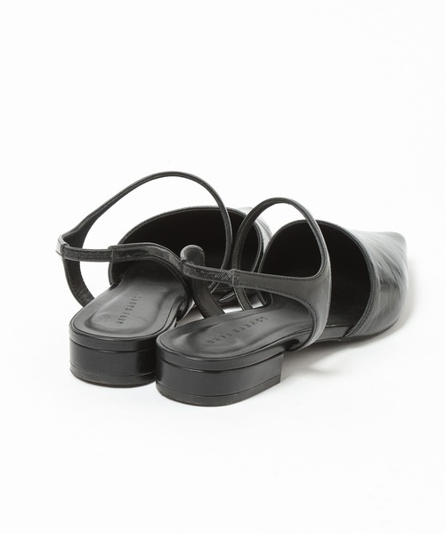 LOWRYS FARM（ローリーズファーム）の「ストラップポインテッドフラットシューズ 645979（サンダル・レディース・ブラック/ブラウン・MEDIUM/LARGE）」の6枚目の写真