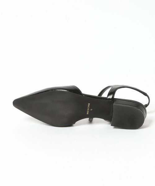 LOWRYS FARM（ローリーズファーム）の「ストラップポインテッドフラットシューズ 645979（サンダル・レディース・ブラック/ブラウン・MEDIUM/LARGE）」の7枚目の写真