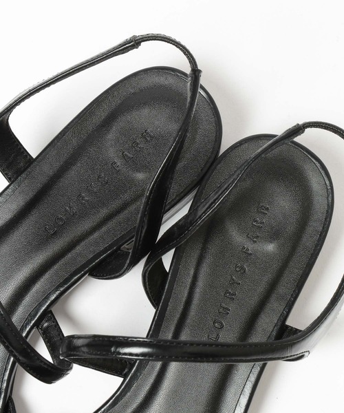 LOWRYS FARM（ローリーズファーム）の「ストラップポインテッドフラットシューズ 645979（サンダル・レディース・ブラック/ブラウン・MEDIUM/LARGE）」の12枚目の写真
