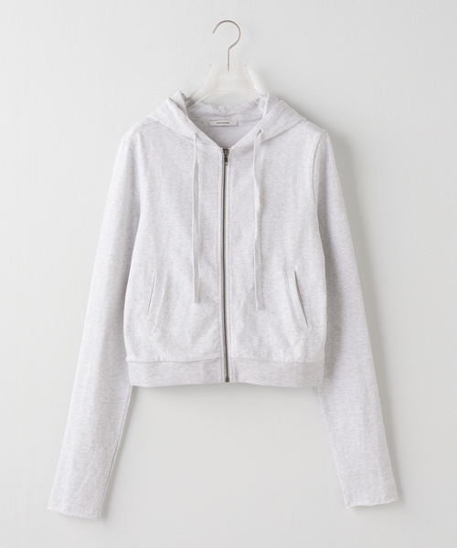 entire studios(エンタイアスタジオ)の「ENTIRE STUDIOS / エンタイアスタジオ LIGHTWEIGHT CROPPED ZIP-UP(パーカー・レディース・ブラック/グレー・SMALL)」の2枚目の写真