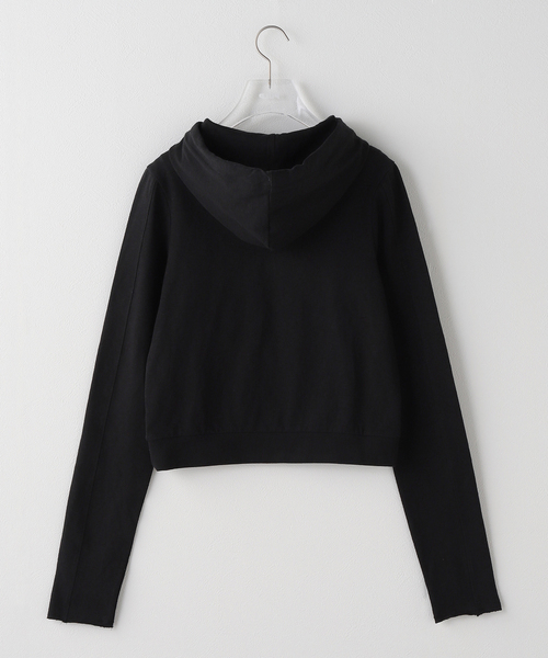 entire studios(エンタイアスタジオ)の「ENTIRE STUDIOS / エンタイアスタジオ LIGHTWEIGHT CROPPED ZIP-UP(パーカー・レディース・ブラック/グレー・SMALL)」の3枚目の写真