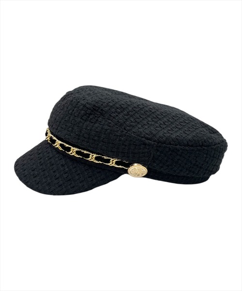 WILLSELECTION（ウィルセレクション）の「ゴールドチェーンキャスケット（キャスケット・レディース・オフホワイト/ブラック・FREE）」の8枚目の写真