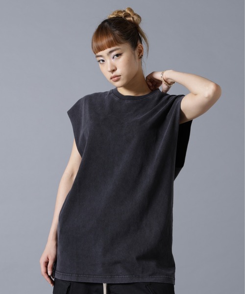 DANKE SCHON（ダンケシェーン）の「【WEB&DEPOT限定】DankeSchon/ダンケシェーン/CHEMICAL NOSLEEVES（Tシャツ/カットソー・レディース・グレー/ブラック・M/L/S）」の20枚目の写真