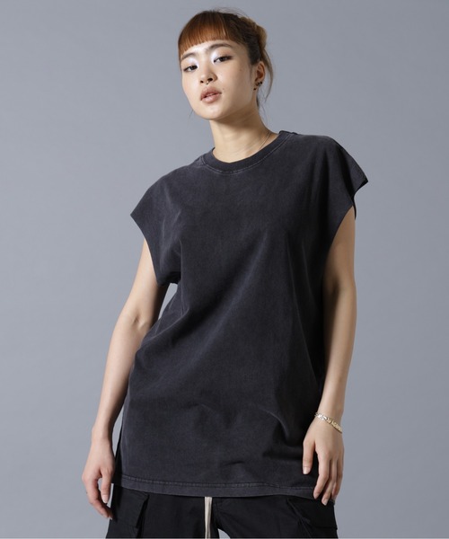 DANKE SCHON（ダンケシェーン）の「【WEB&DEPOT限定】DankeSchon/ダンケシェーン/CHEMICAL NOSLEEVES（Tシャツ/カットソー・レディース・グレー/ブラック・M/L/S）」の21枚目の写真