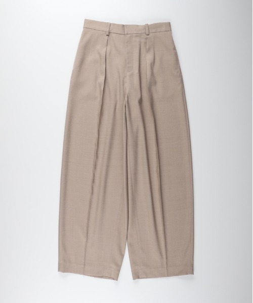 Right-on(ライトオン)の「HONEYSUCKLE ROSE(ハニーサックルローズ)【レディース】タックワイドパンツ(その他パンツ・レディース・ダークグレー/ライトベージュ・M/L/S)」の14枚目の写真