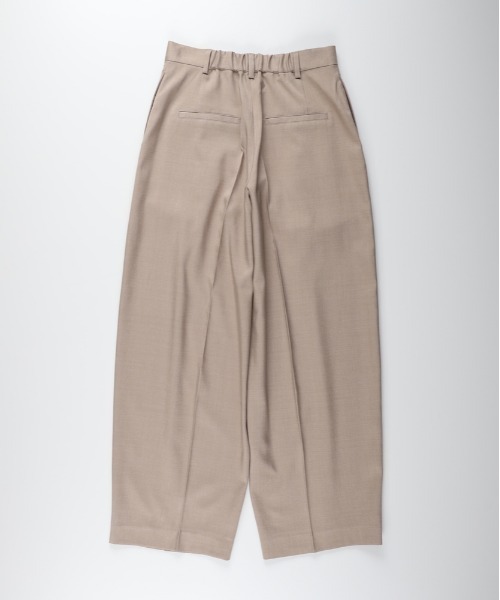 Right-on(ライトオン)の「HONEYSUCKLE ROSE(ハニーサックルローズ)【レディース】タックワイドパンツ(その他パンツ・レディース・ダークグレー/ライトベージュ・M/L/S)」の15枚目の写真