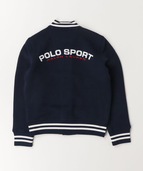 POLO RALPH LAUREN CHILDRENSWEAR（ポロ ラルフ ローレン チルドレンズウェア）の「Polo Sport フリース ベースボール ジャケット（スタジャン・キッズ・ネイビー系1・L/M）」の3枚目の写真