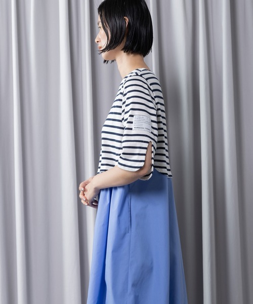 MARECHAL TERRE(マルシャルテル)の「カーブ切替えワンピース(ワンピース・レディース・ネイビー/ブラック/パープル/グレー・MEDIUM)」の14枚目の写真