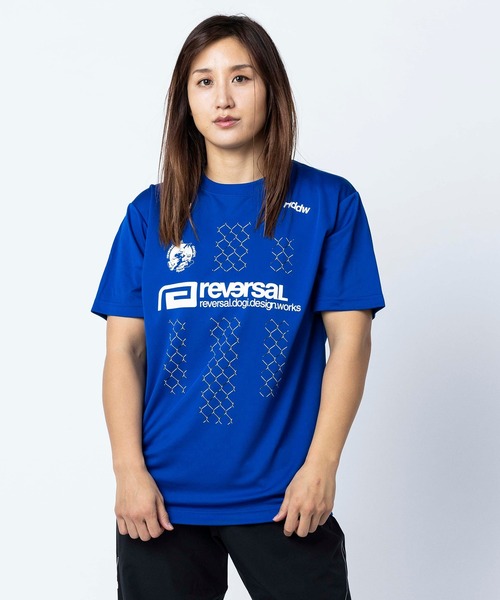 reversal.dogi.design.works(リバーサル・ドーギ・デザイン・ワークス)の「<reversal/リバーサル>CAGE LINE DRY TEE(Tシャツ/カットソー・メンズ・ホワイト/ブラック/ブルー・XX-LARGE/X-LARGE/LARGE/MEDIUM)」の3枚目の写真