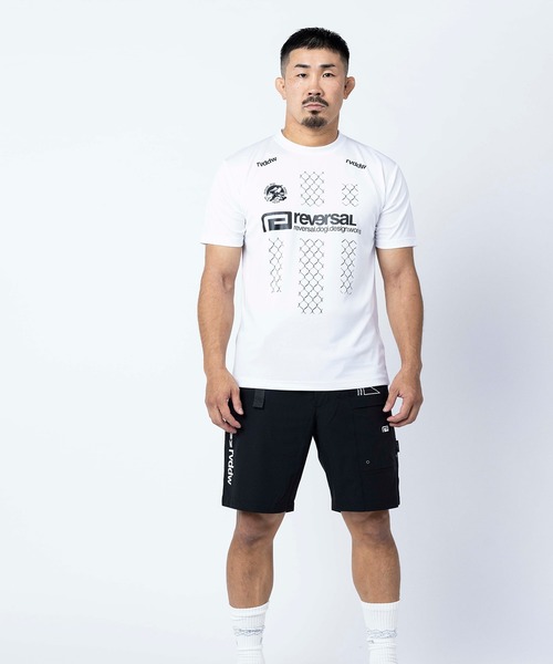 reversal.dogi.design.works(リバーサル・ドーギ・デザイン・ワークス)の「<reversal/リバーサル>CAGE LINE DRY TEE(Tシャツ/カットソー・メンズ・ホワイト/ブラック/ブルー・XX-LARGE/X-LARGE/LARGE/MEDIUM)」の11枚目の写真