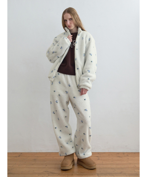 Kijun（キジュン）の「Blossom Fleece Pants Ivory（その他パンツ・レディース・その他・OS）」の4枚目の写真