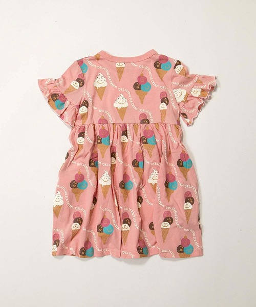 MAKE YOUR DAY（メイクユアデイ）の「デリシャスアイス総柄ワンピース■80～140cm（ワンピース・キッズ・グリーン/ピンク・80/90/100/110/120）」の5枚目の写真