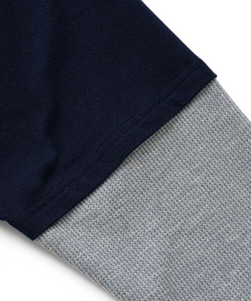 PULP/417EDIFICE(パルプフォーワンセブンエディフィス)の「SPECIAL GUEST / スペシャルゲスト EX FAKE LAYERED LS TEE(Tシャツ/カットソー・メンズ・ネイビー・LARGE/MEDIUM)」の4枚目の写真