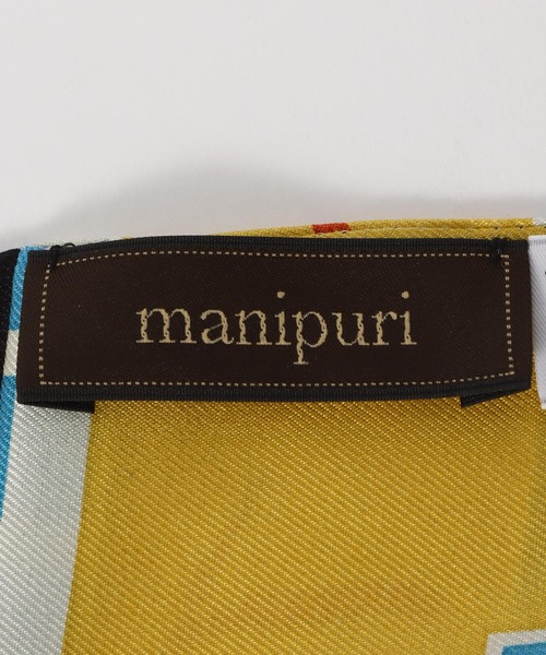 Spick & Span（スピックアンドスパン）の「manipuri/マニプリ ダイヤ三角Wスカーフ シャングリラ（バンダナ/スカーフ・レディース・イエロー・FREE）」の4枚目の写真