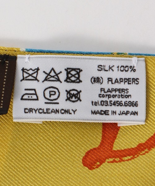 Spick & Span（スピックアンドスパン）の「manipuri/マニプリ ダイヤ三角Wスカーフ シャングリラ（バンダナ/スカーフ・レディース・イエロー・FREE）」の5枚目の写真